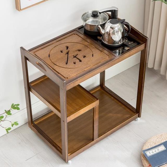 中式推车移动茶车泡茶台创意小茶车茶具茶柜整套茶桌家用竹制带轮|msdalam kategori pinggan mangkuk, set teh, dulang teh - dari Buy2taobao.com untuk memberikan perkhidmatan ejen Taobao profesional membeli