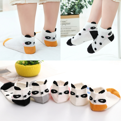 袜子男童夏天纯棉薄款网眼透气浅口卡通中大童春款薄全棉儿童船袜