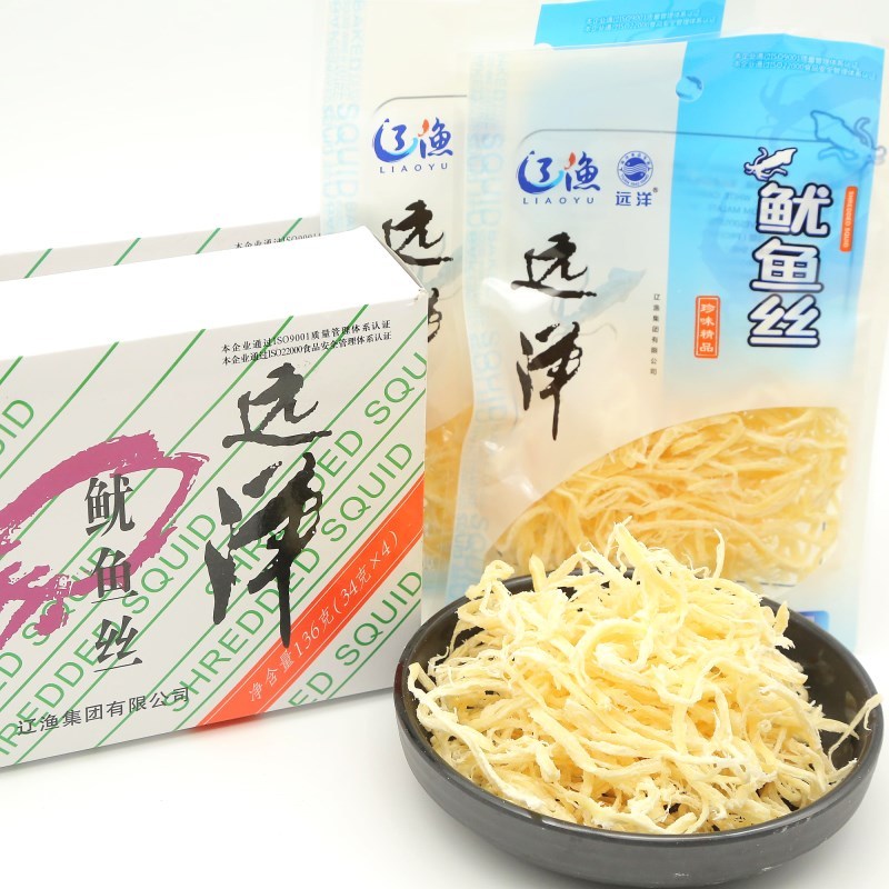 大连特产辽渔远洋鱿鱼丝小白盒装 136g 专柜正品干品零食在类目 零食/坚果/特产, 鱿鱼丝/鱼干/海味即食, 即食鱼零食中 - 来自Buy2taobao.com提供专业的淘宝代购服务
