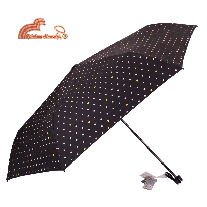 quality goods Taiwan Rainbow House Parasol Vinyl Super ultraviolet-proof Sunshade Point love fold Sun umbrellain the Home Daily , Umbrella/Rain gear/Rain/Moistureproof , Umbrella category - from Buy2taobao.com to provide professional Taobao agent buy service