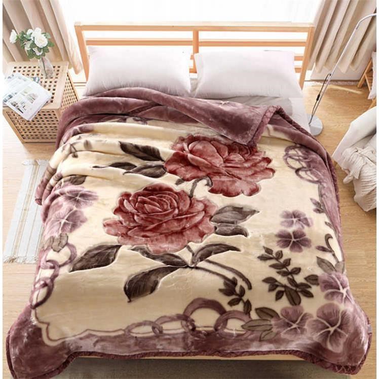 Promotion Two-sided double-deck Raschel Blanket spring and autumn winter thickening keep warm Single Double blanket Rugsin the Bedclothes , Leisure blanket/Woolen blanket/Carpet category - from Buy2taobao.com to provide professional Taobao agent buy service