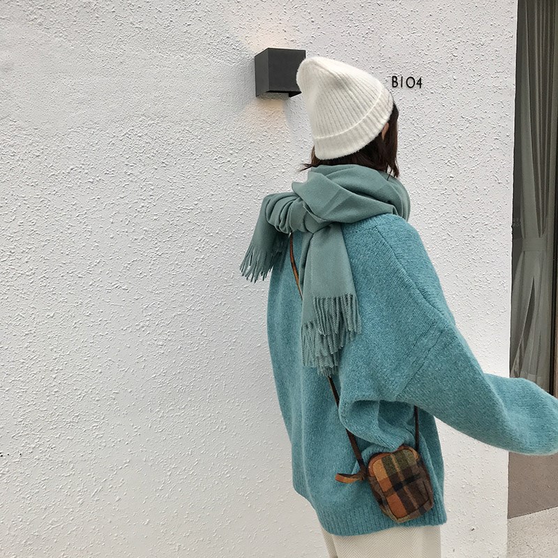 【苏安家】慵懒风软糯圆领毛衣女套头百搭宽松松石绿树莓红针织衫在类目 女装/女士精品, 毛衣中 - 来自Buy2taobao.com提供专业的淘宝代购服务
