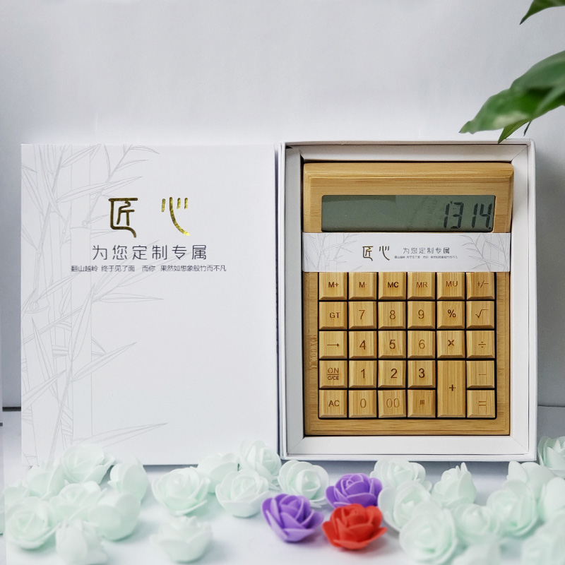 定制竹子太阳能计算器女时尚商务创意可爱会计专用办公用计算机器在类目 电子词典/电纸书/文化用品, 计算器中 - 来自Buy2taobao.com提供专业的淘宝代购服务