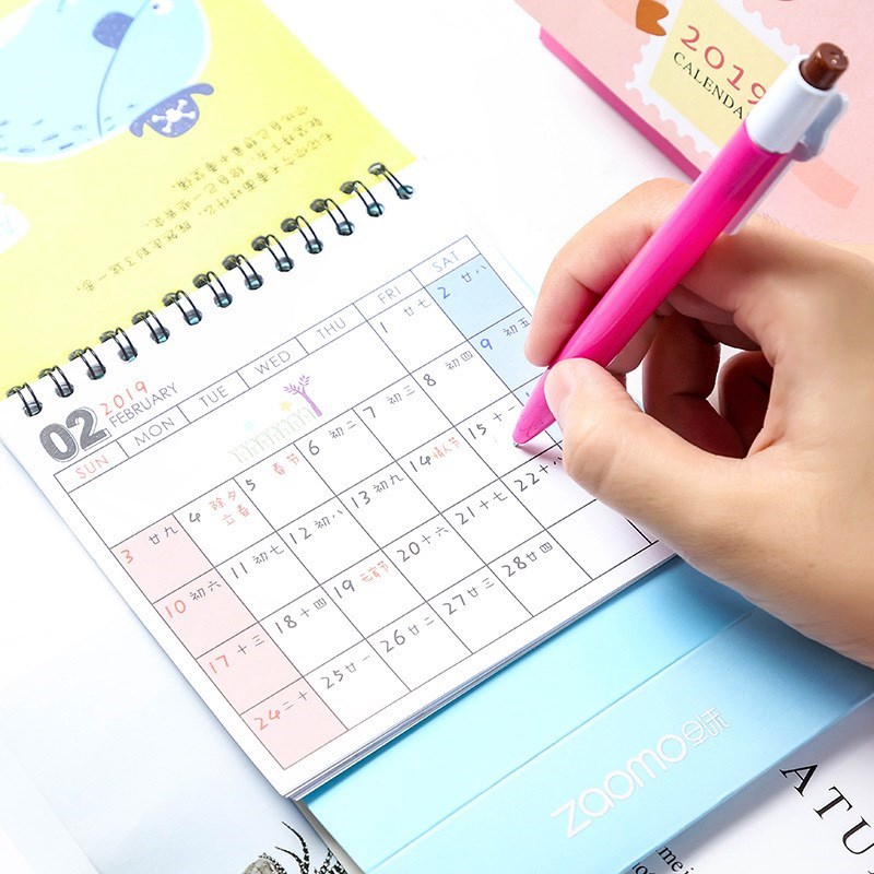 Table calendar 2019 originality Cartoon calendar Notepad desktop The plan children gift kindergarten birthdayin the Toy/Childs/Puzzle/Building block/Model , Baby Souvenirs/Personalized Products , Calendar category - from Buy2taobao.com to provide professional Taobao agent buy service