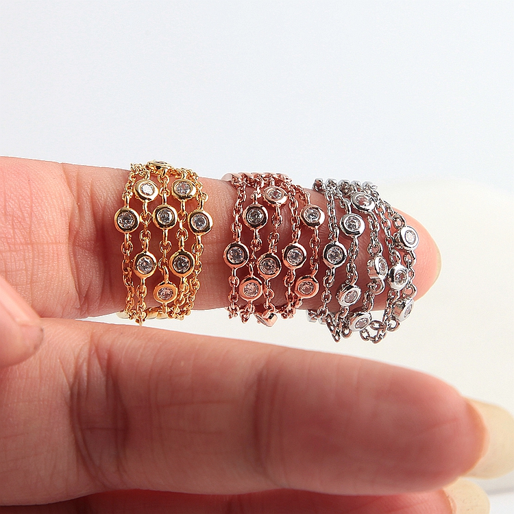 Manhattan veteran HB Henri Bendel new pattern Twinkle zircon modelling Small set of rings Tricolorin the Accessories/Fashion Jewelry, Ring/Ring category - from Buy2taobao.com to provide professional Taobao agent buy service