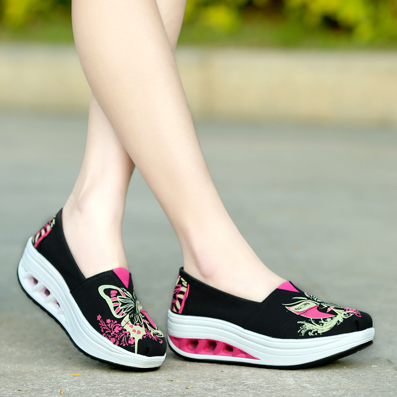 Old Beijing Cloth shoes female Korean Edition canvas shoe With slope motion Shake shoes Women's casual shoes Lazy shoes Women's Shoesin the Accessories/Leather belt/Hat/Muffler , Shoes and bags/Belt Accessories , Shoe Accessories , Insole category - from Buy2taobao.com to provide professional Taobao agent buy service