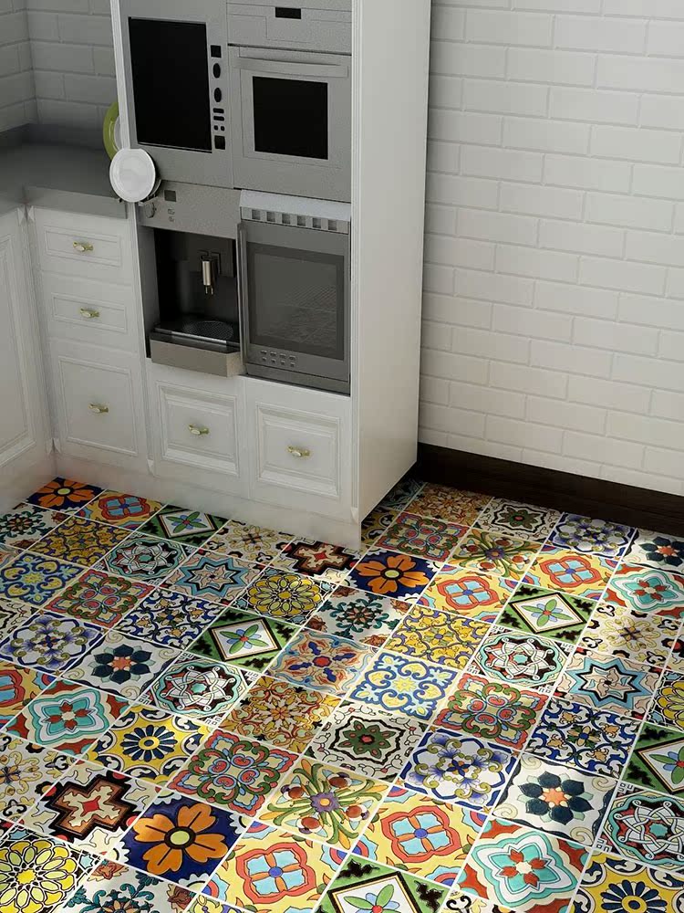 European style To fake something antique Countryside waterproof non-slip Earth film Kitchen room TOILET balcony Aisle toilet Paste Paperin the Home accessories , Stickers , Ceramic tile/Glass Sticker category - from Buy2taobao.com to provide professional Taobao agent buy service