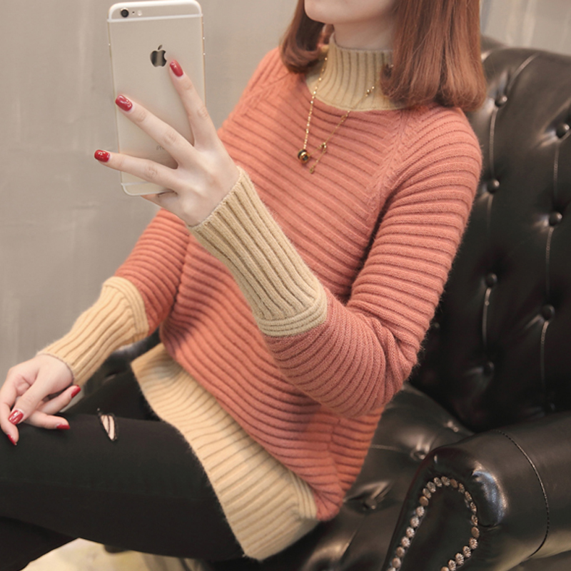 Net Red sweater thickening Lazy Orange Net Red Lazy wind ins Horizontal stripe Sweater Autumn and winter keep warmin the Women's clothing/Boutique , Sweaters category - from Buy2taobao.com to provide professional Taobao agent buy service