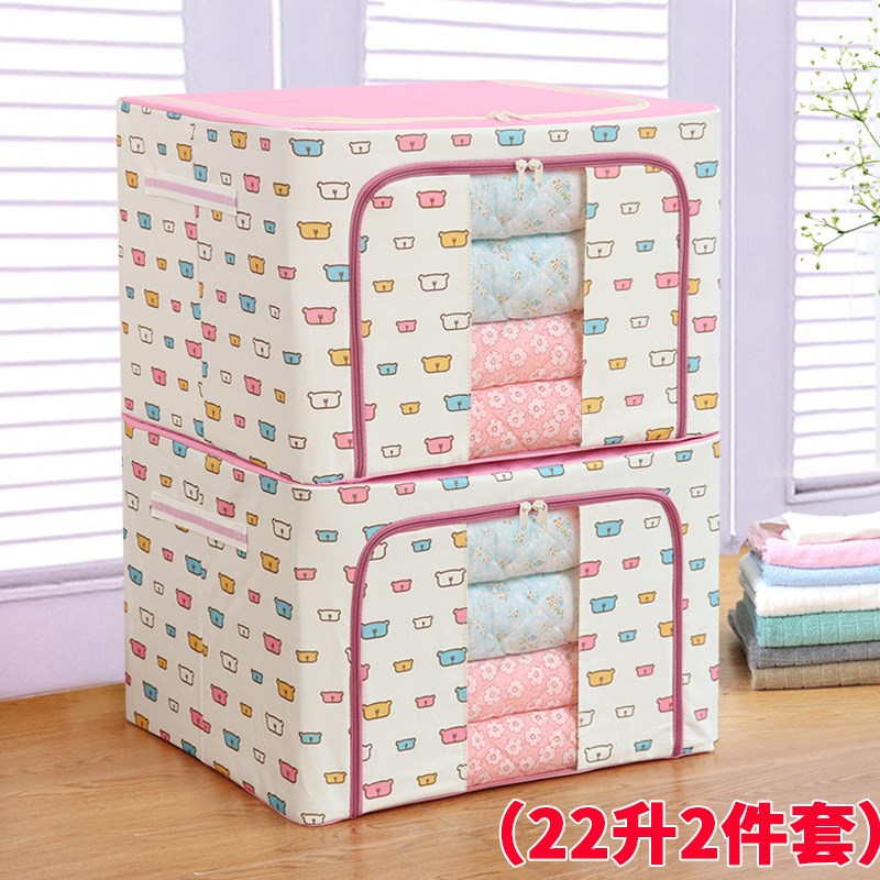 两件套牛津布衣服收纳箱钢架可折叠整理箱棉被储物箱衣物收纳盒袋|msdalam kategori penyatuan simpanan, Rumah Storage Appliances, kotak simpanan, kotak simpanan - dari Buy2taobao.com untuk memberikan perkhidmatan ejen Taobao profesional membeli