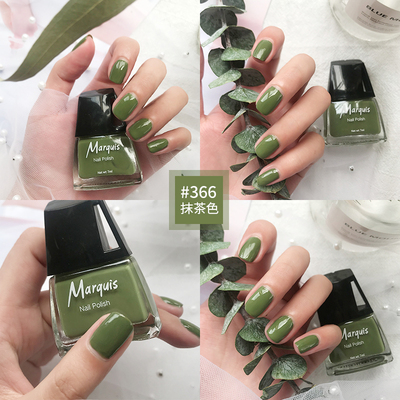 春夏绿色系抹茶绿网红款指甲油脚趾夏天少女的谎言可撕拉牛油果绿