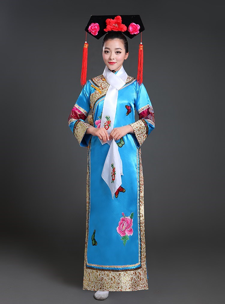 清朝女古代公主满族宫廷贵妃娘娘旗袍装妃子学生还珠格格服装在类目 女装/女士精品, 唐装/民族服装/舞台服装, 民族服装/舞台装中 - 来自Buy2taobao.com提供专业的淘宝代购服务