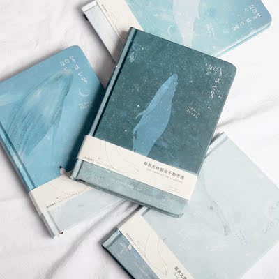 韩国小清新日记本创意简约笔记本子可爱彩页插画手账本学生活页本