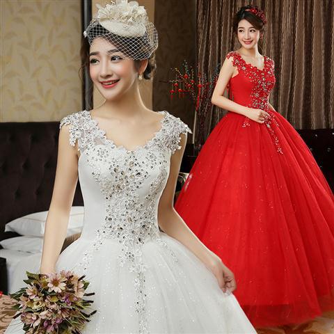 2019 new pattern White wedding gules Shoulders fashion Lace Wedding dress Korean bride marry Wedding dressin the Women's clothing/Boutique , Wedding/Cheongsam/Formal dress , Wedding  category - from Buy2taobao.com to provide professional Taobao agent buy service