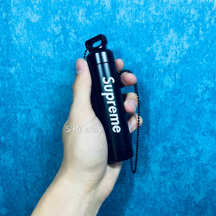 Supreme 烟盒圆筒项链挂件密封防水罐金属防水仓户外便携装备在类目 ZIPPO/瑞士军刀/眼镜, 烟具, 烟盒中 - 来自Buy2taobao.com提供专业的淘宝代购服务