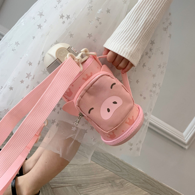 ALL JOINT欧集儿童宝宝保温杯带吸管学生可爱水杯男便携小水壶女