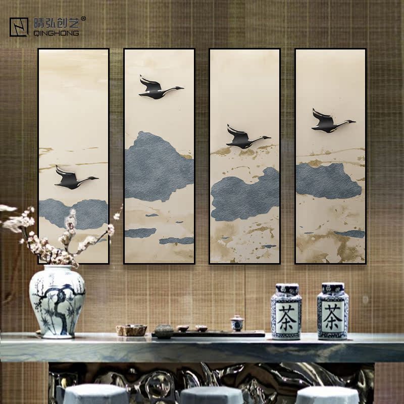 New Chinese style Buddhist mood three-dimensional Entrance Decorative painting Restaurant Restaurant Hanging picture Corridor Aisle a living room sofa background muralin the Home accessories , Decorative painting , Modern decorative painting category - from Buy2taobao.com to provide professional Taobao agent buy service