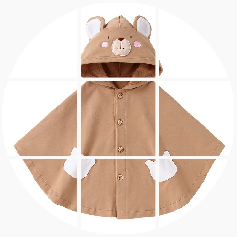 婴儿披风斗篷春秋外出挡风女童披肩薄款男童宝宝衣服儿童防风外套|ruв категории Детская одежда, плащ/плащ - от Buy2taobao.com для оказания профессиональной услуги покупки агента Taobao