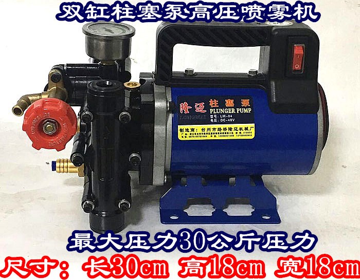 直流双缸柱塞泵12V24V48V60V220伏电动车农用果树打药机高压喷雾|ruв категории доставка цветов/цветок моделирования/растения садоводства, садовых принадлежностей, мини - спрей чайник - от Buy2taobao.com для оказания профессиональной услуги покупки агента Taobao