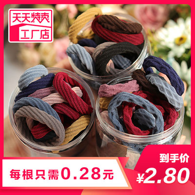 无接缝发圈高弹力皮筋成人扎头发加粗发绳女绑发韩国简约头绳饰品