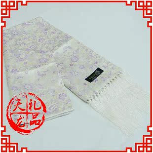  出国礼品 中国特色 商务礼品 云锦 围巾 礼盒 013