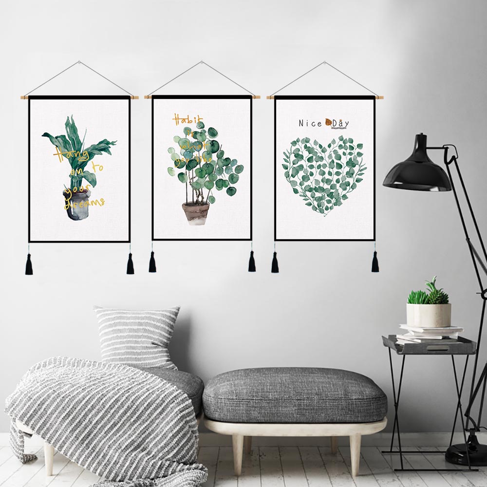 北欧绿植ins挂毯客厅玄关墙面装饰创意布艺挂画电表箱遮挡布艺画|ruв категории домашний ткань, гобелен/гобелен - от Buy2taobao.com для оказания профессиональной услуги покупки агента Taobao