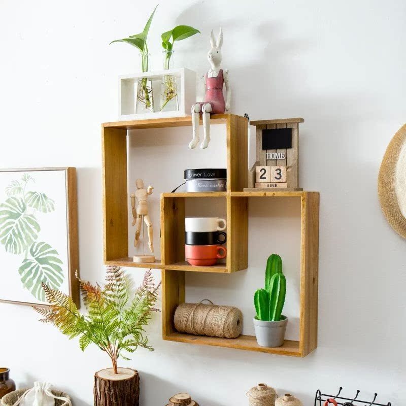 Retro woodiness lattice Shelf Wall hanging Dessert Tea shop Restaurant originality metope Wall decorate Pendantin the Home accessories , Mural category - from Buy2taobao.com to provide professional Taobao agent buy service