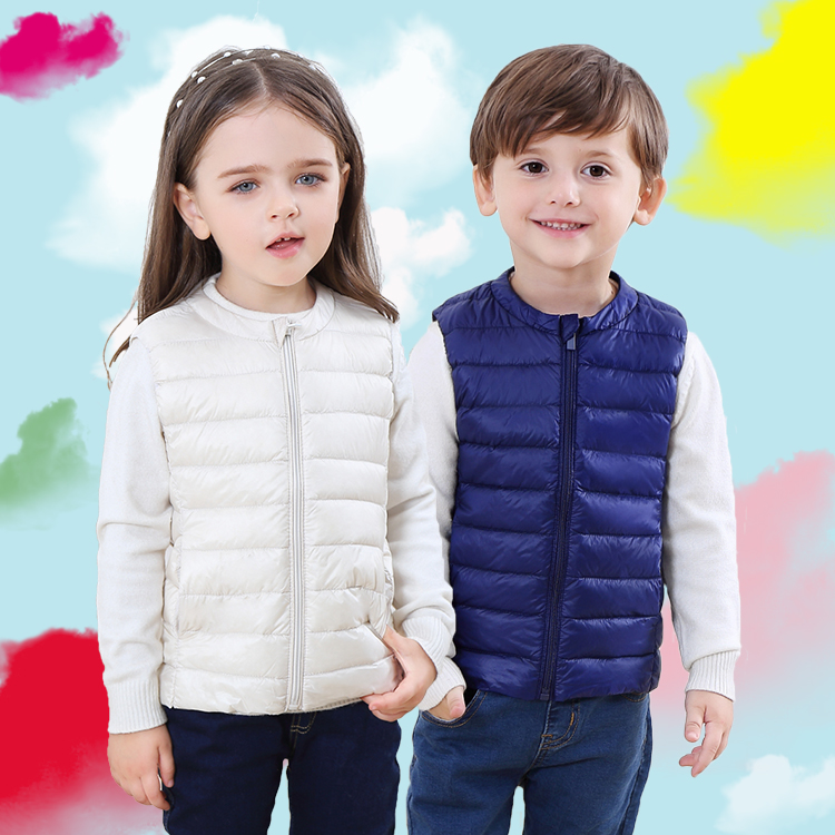 children Down Vest Light and thin Children Boy girl baby Autumn and winter vest coat Vest waistcoat Internal bilein the Children/Baby/Family fitted , Feather costumes/Down liner , Down vest category - from Buy2taobao.com to provide professional Taobao agent buy service