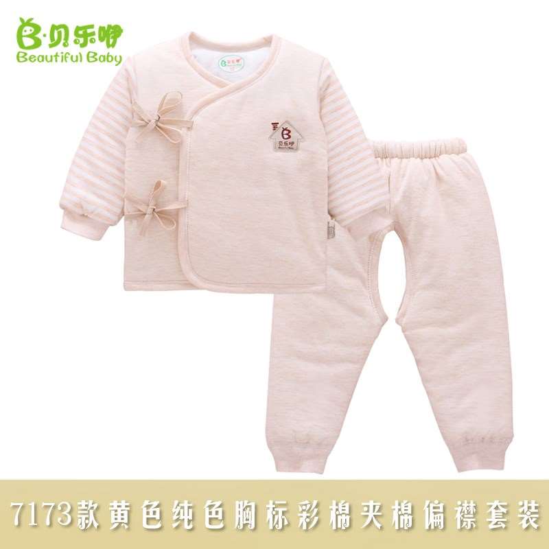 宝宝秋装套装0-3个月冬季夹棉婴儿衣服秋冬内衣套装初生儿和尚服|ruв категории Детская одежда, детей белье, белье костюм - от Buy2taobao.com для оказания профессиональной услуги покупки агента Taobao