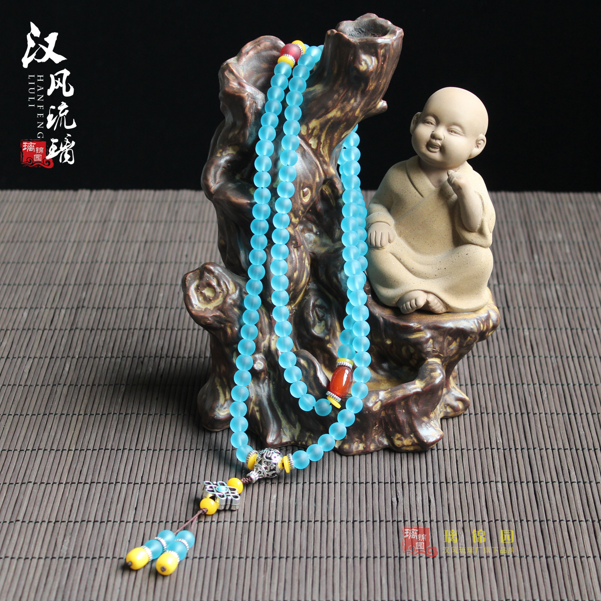 Old glass Hand string Beads Bracelet men and women currency Buddhist mood Colored glaze beads automobile Pendant jewelry sweater chainin the Arts and crafts , Religious Crafts , Beads/Prayer beads , Beads bracelet category - from Buy2taobao.com to provide professional Taobao agent buy service