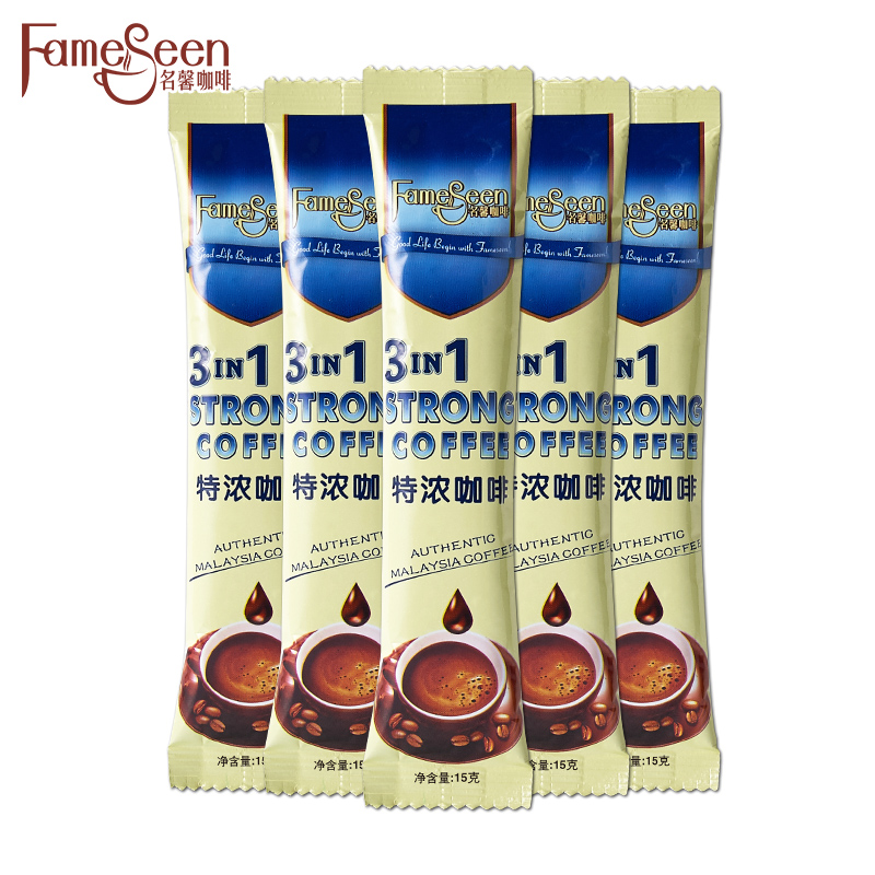Malaysia Imported Charcoal Espresso coffee Instant Triple Coffee powder 5 10 strip 20 stripin the Coffee/Oatmeal/Chongyin , Instant coffee/Coffee beans/Powder , Instant coffee category - from Buy2taobao.com to provide professional Taobao agent buy service