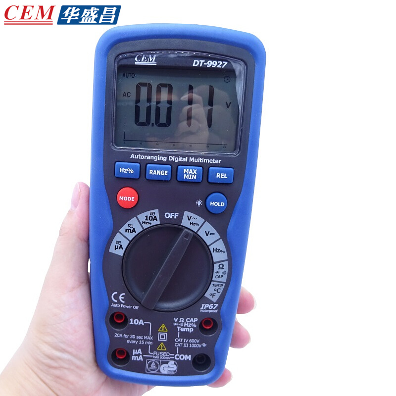 CEM華盛昌DT9927 防水數字萬用表 數字數顯高精度自動萬能表包郵在類目 五金/工具, 儀器儀表, 萬用表中 - 來自Buy2taobao.com提供專業的淘寶代購服務