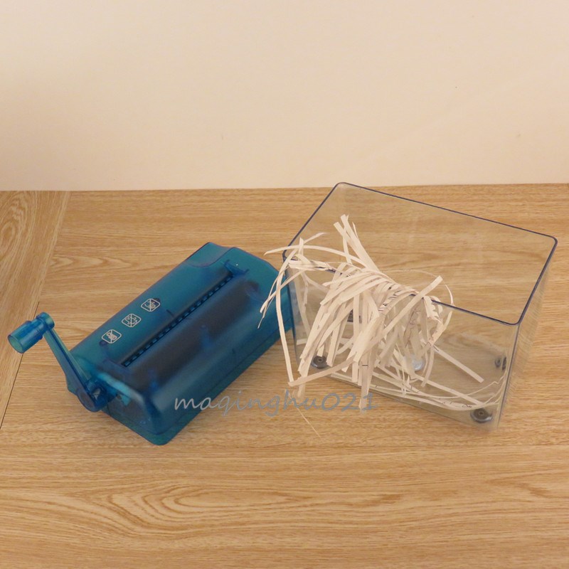A6 desktop Mini Mute Hand shake Shredder to work in an office household Manual grinder paper Mixer strip Portablein the Office Equipment/Consumables/Related Services , Shredder category - from Buy2taobao.com to provide professional Taobao agent buy service