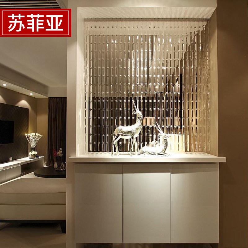 北欧风格珠帘 创意水晶珠帘隔断屏风帘成品门帘客厅玄关装饰帘卧|ruв категории домашний ткань, занавес, занавес и аксессуары, занавес/занавес - от Buy2taobao.com для оказания профессиональной услуги покупки агента Taobao
