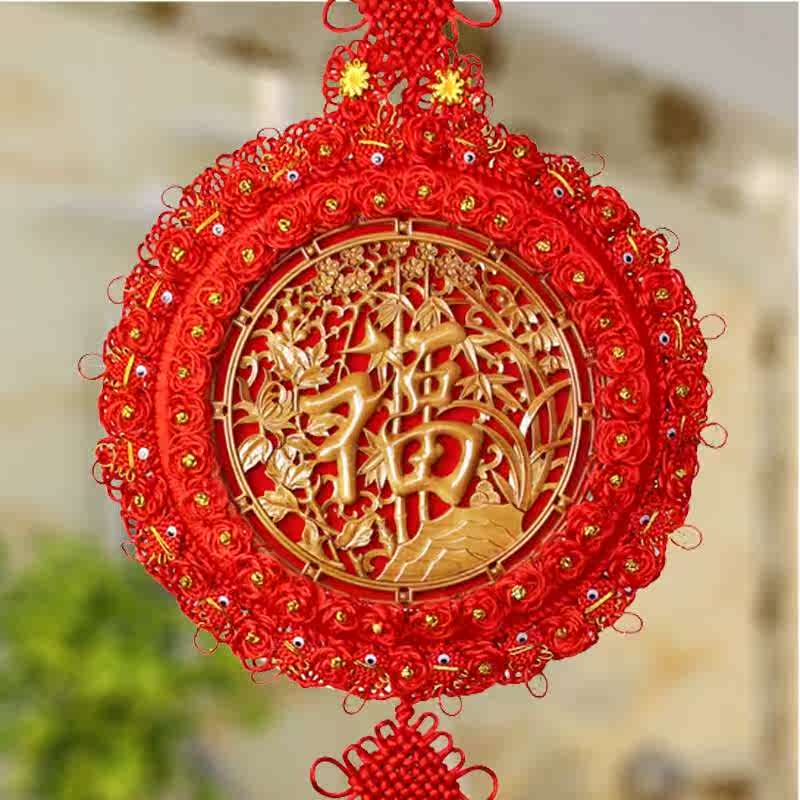Chinese knot Blessing Pendant Large Mahogany Pendants Spring Festival decorate Move Gifts 1 years giftin the Arts and crafts , Folk arts and crafts Features , Chinese knot category - from Buy2taobao.com to provide professional Taobao agent buy service