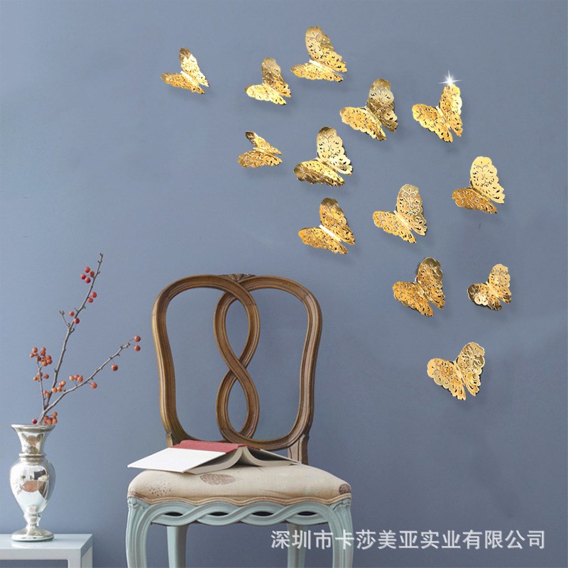 home christmas decoration metal 3d butterfly wall sticker|msdalam kategori Aksesori rumah, pelekat, Pelekat dinding - dari Buy2taobao.com untuk memberikan perkhidmatan ejen Taobao profesional membeli