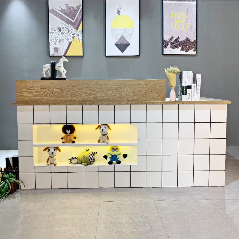 Nordic clothing shop Reception Cashier Bar counter modern Simplicity counter Beauty tea with milk Dessert small-scalein the Business/Office Furniture , Supermarket Furniture , Cashier category - from Buy2taobao.com to provide professional Taobao agent buy service