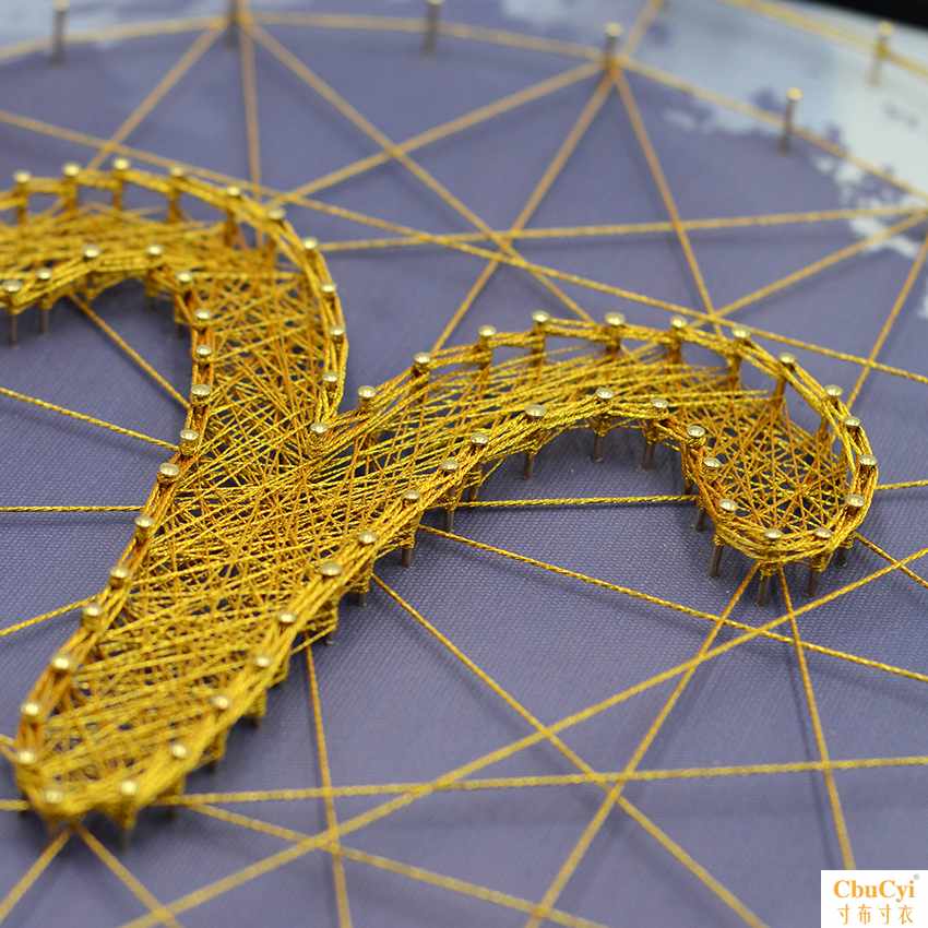Zodiac diy Handwork originality Winding Painted wood Material package Parenting Hand made A birthday present personality nailin the Home accessories , Decorative painting , DIY/Digital painting category - from Buy2taobao.com to provide professional Taobao agent buy service