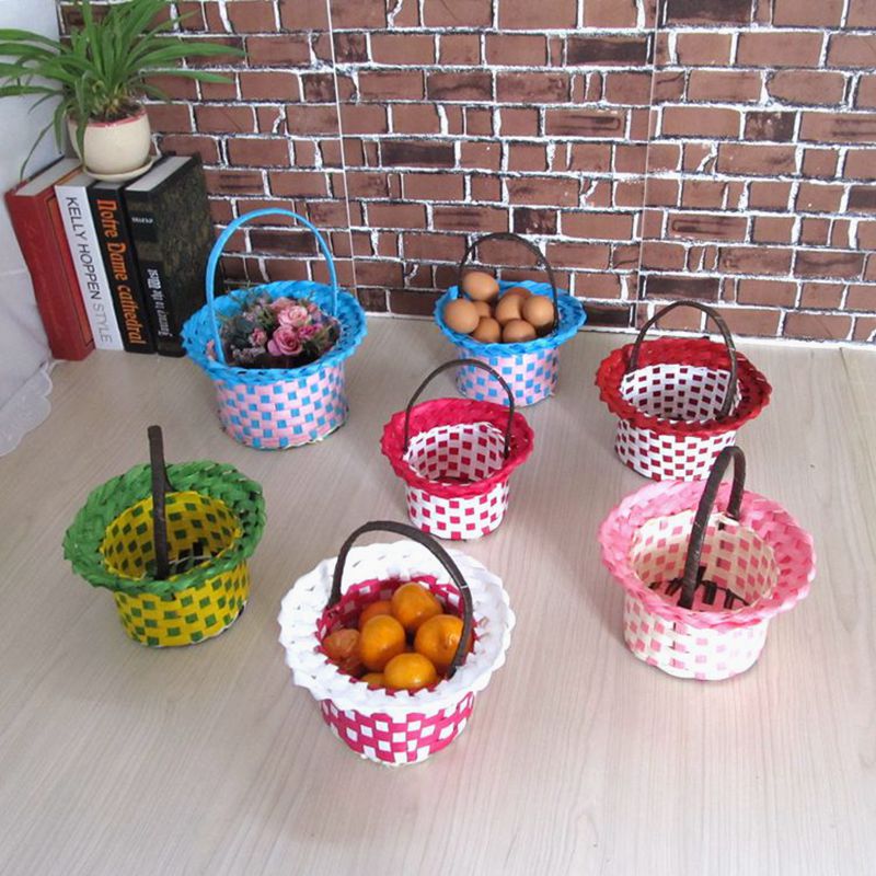 Straw Rattan portable Flower basket Fresh flower basket Fruits Basket kindergarten dance prop decorate Wedding baskets Flower basketin the Home accessories , Vase/Flower/Artificial flowers/Imitation jewelry , Flower/Vase , Baskets category - from Buy2taobao.com to provide professional Taobao agent buy service