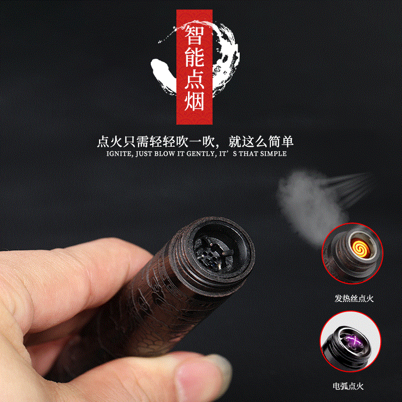 Blow-up Lighter Creative Blow-up Charging Windproof USBin the ZIPPO/Swiss Army Knife/Glasses , Brand lighters and accessories , ZIPPO/Zippo category - from Buy2taobao.com to provide professional Taobao agent buy service
