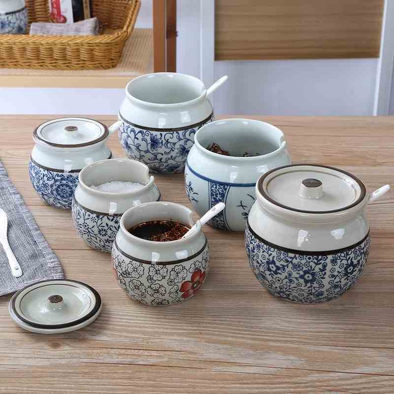 家用廚房用品帶蓋調味罐鹽罐辣椒調料盒豬油壺大號陶瓷油罐在類目 廚房/烹飪用具, 廚用小工具/廚房儲物, 儲物瓶罐/廚房儲物器皿, 調味瓶罐中 - 來自Buy2taobao.com提供專業的淘寶代購服務