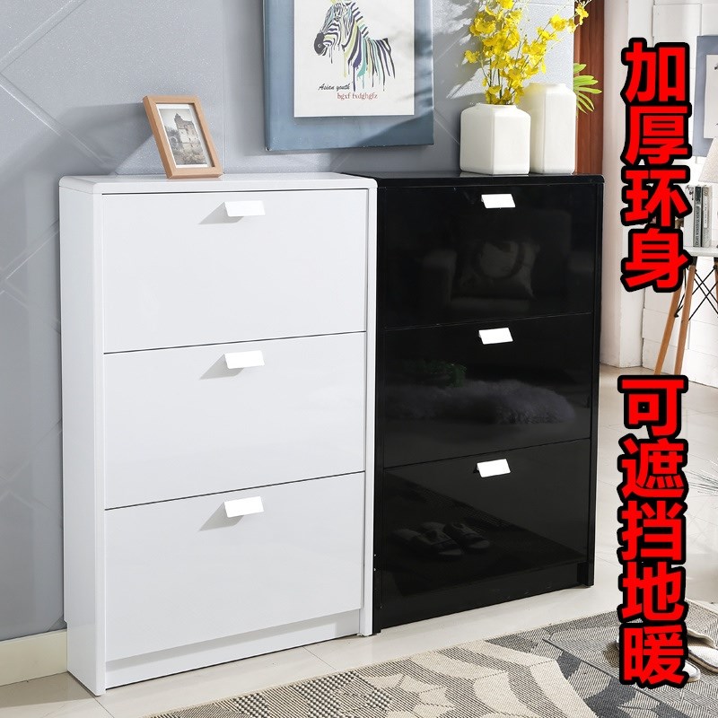 ultrathin Tipping Shoe cabinet Floor heating Occlusion Cabinet door Hall cabinet Paint Entrance Doorway black white Champagne shoe rackin the Residential furniture , Cabinet , Shoebox category - from Buy2taobao.com to provide professional Taobao agent buy service