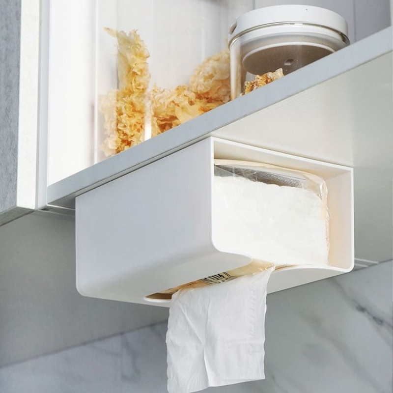 Free punch kitchen Paper storage box Tissue box No trace Wall mounted Tissue holder toilet Tissue boxin the Storage consolidation , Home Storage appliances , Pouch , Towel sets category - from Buy2taobao.com to provide professional Taobao agent buy service