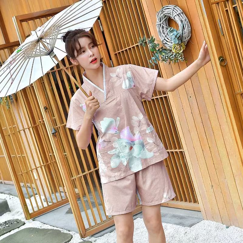 中国风情侣100%纯棉汗蒸服睡衣桑拿款足疗按摩家居服男女套装可爱|msdalam kategori rumah harian, tuala/tuala mandi/jubah mandi, skirt mandi/jubah mandi/jubah mandi - dari Buy2taobao.com untuk memberikan perkhidmatan ejen Taobao profesional membeli