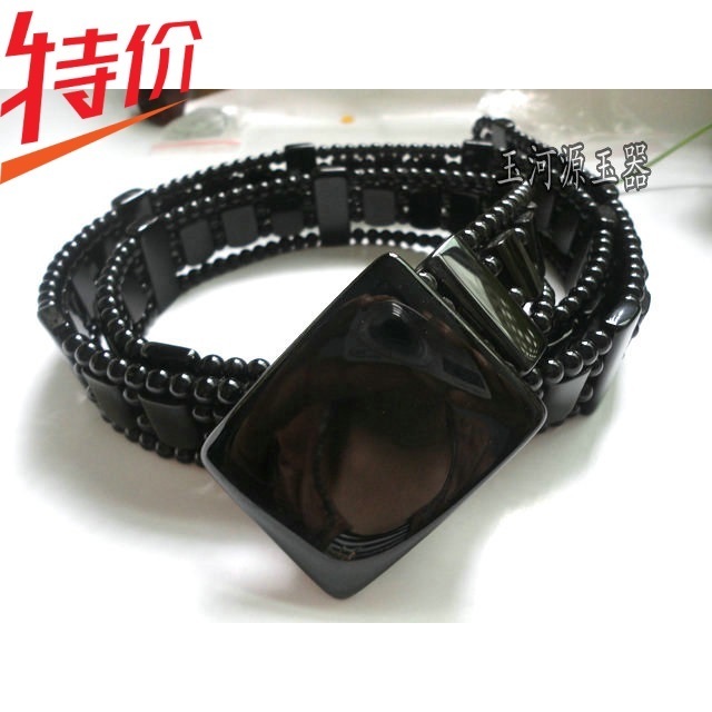 Promotion quality goods crystal agate jade Healthcare belt Boyfriend gift Black Onyx jade Suitcases expressin the Accessories/Leather belt/Hat/Muffler , Belt/Leather belt/Yaolian category - from Buy2taobao.com to provide professional Taobao agent buy service