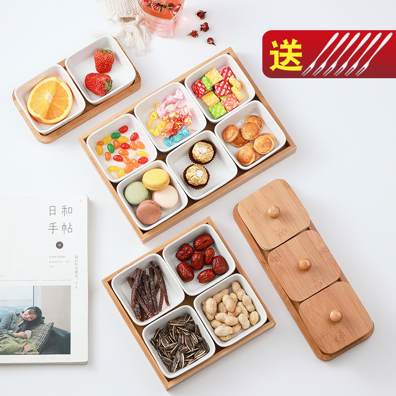 日式分格零食盘陶瓷干果盘点心盘糖果盘坚果水果盘小吃盘子调味碟在类目 餐饮具, 餐具, 果盆/果盘/果篮中 - 来自Buy2taobao.com提供专业的淘宝代购服务