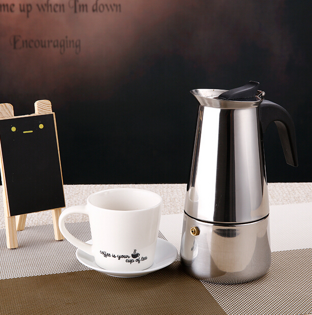 Italy Stainless steel concentrate Coffee pot Moka/Coffee maker Household coffee pot Coffee machinein the Tableware , Coffee , Coffee pot category - from Buy2taobao.com to provide professional Taobao agent buy service