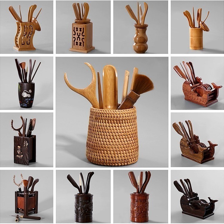 Clamp Tea household Tea barrel Bamboo Kung Fu Tea Teaspoon combination woodiness Tweezers tea set teacup Clampin the Tableware , Tea set , Tea folder category - from Buy2taobao.com to provide professional Taobao agent buy service