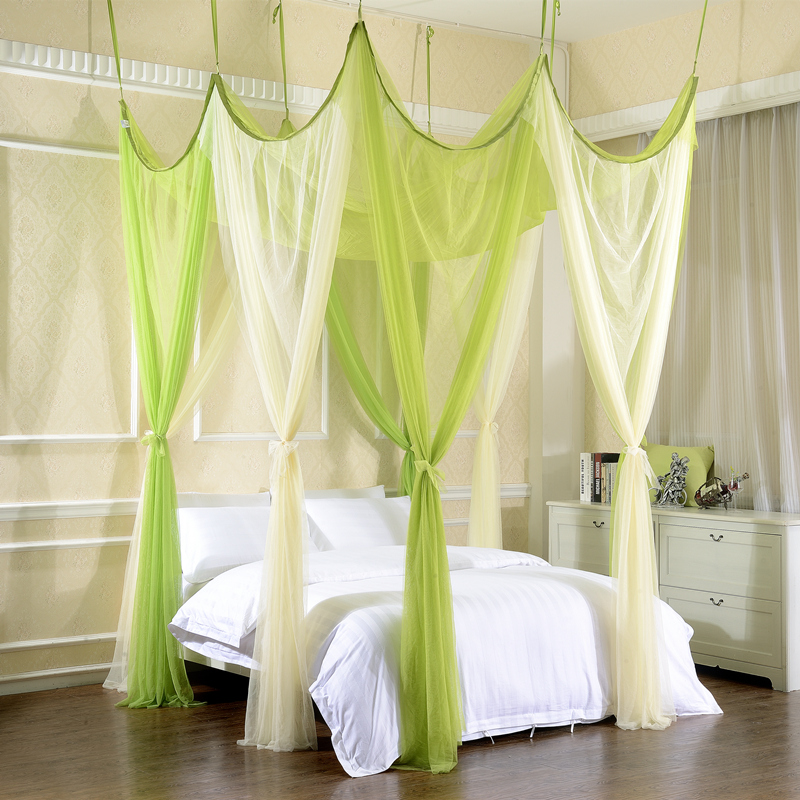 ins girl Lazy man Octavo suspended ceiling Mosquito net 1.5m1.8m Double household Three-door to ground Mosquito netin the Bedclothes , Mosquito net category - from Buy2taobao.com to provide professional Taobao agent buy service