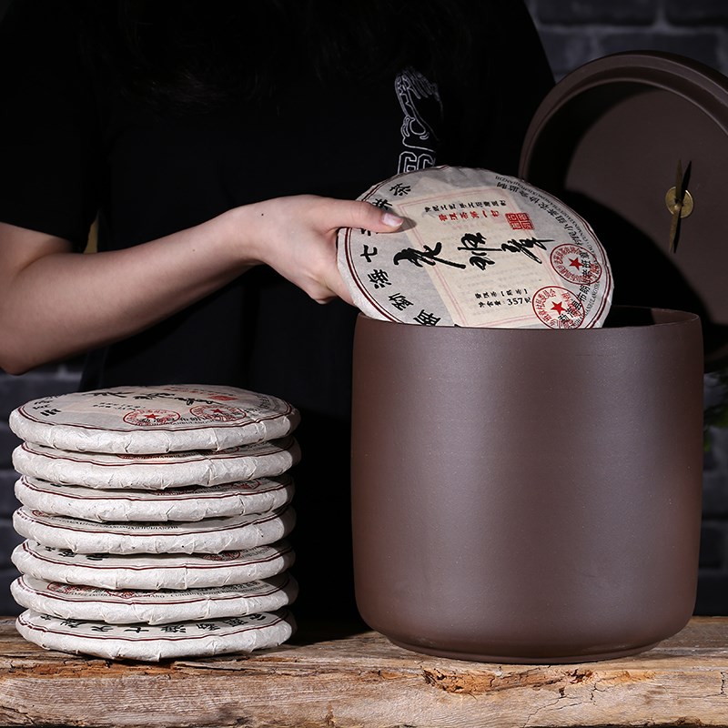 Yixing Cinnabar Tea pot manual Large Pu'er tea Storage Mug Canister tea setin the Tableware , Tea set , Tea caddy category - from Buy2taobao.com to provide professional Taobao agent buy service