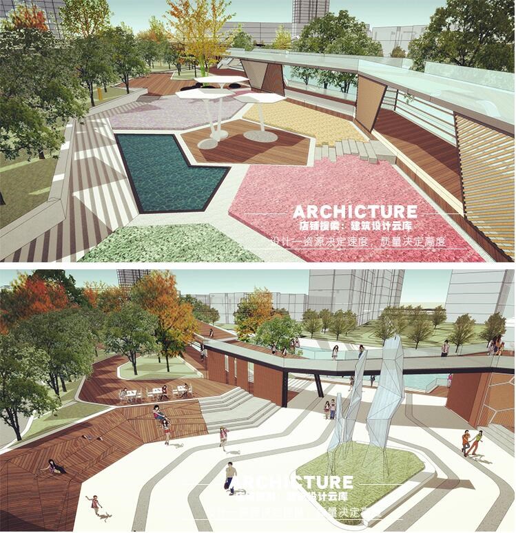 现代滨水公园园林景观草图大师SU模型折面阶梯建筑廊架水上栈道|ruв категории офисное оборудование/расходные материалы/соответствующие услуги, офисное оборудование, аксессуары и смежных услуг - от Buy2taobao.com для оказания профессиональной услуги покупки агента Taobao